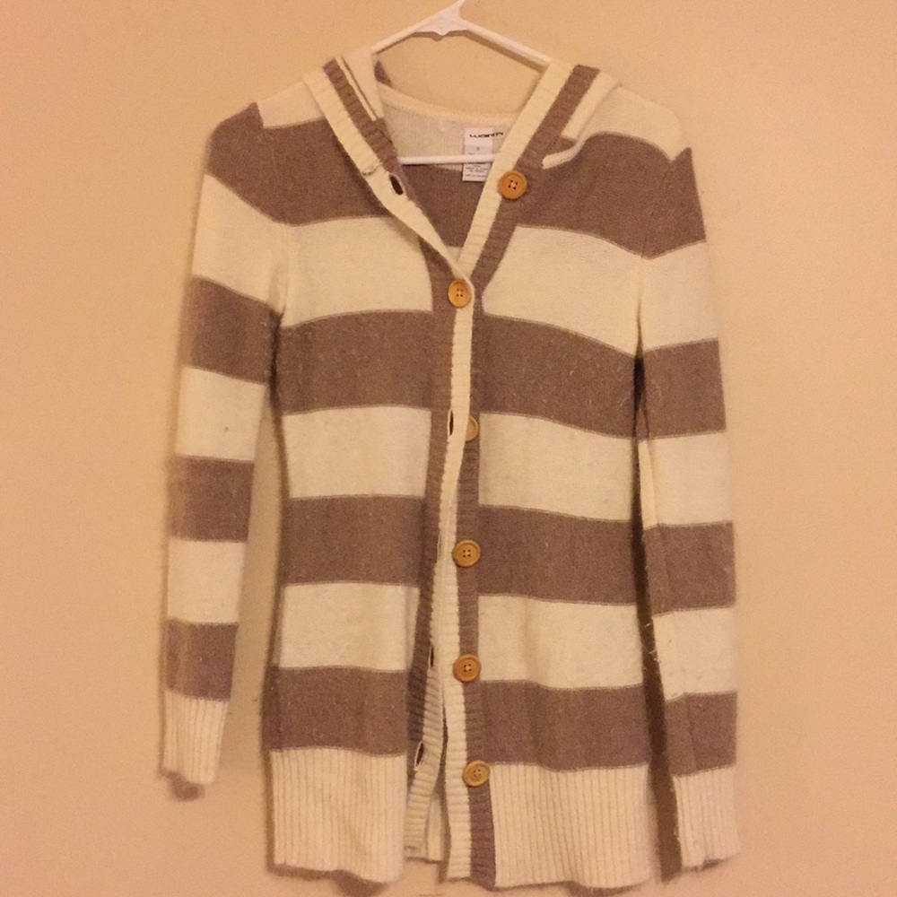 Stripped Fuzzy Sweater